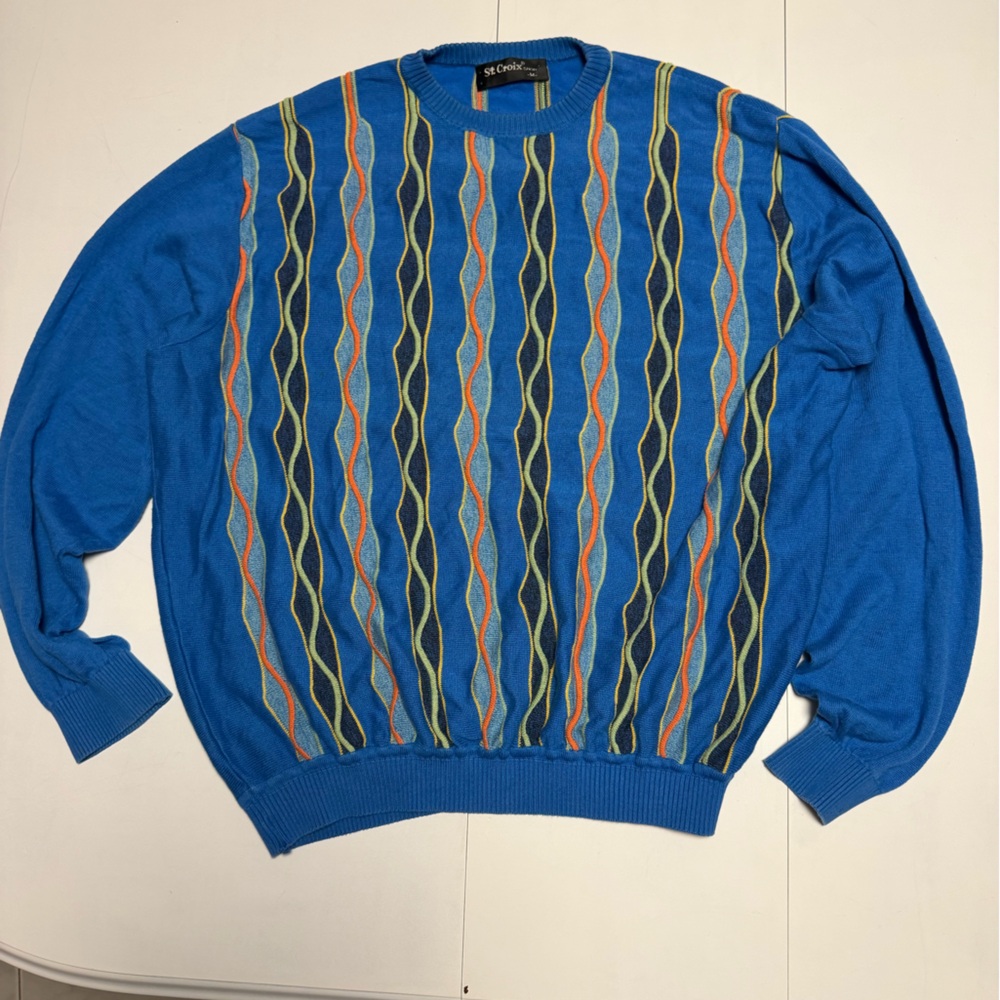 St. Croix luxurious Coogi style sweater